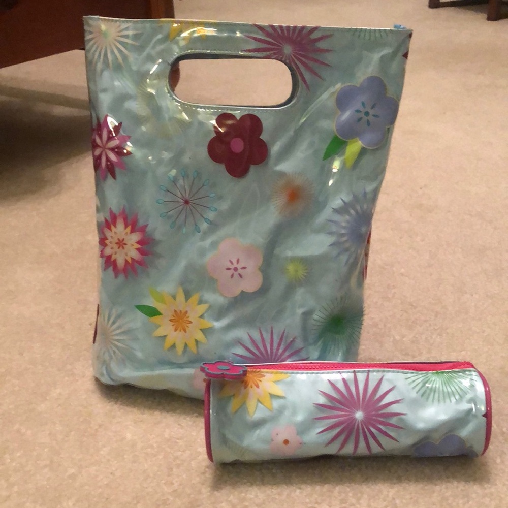 Girls vinyl bag